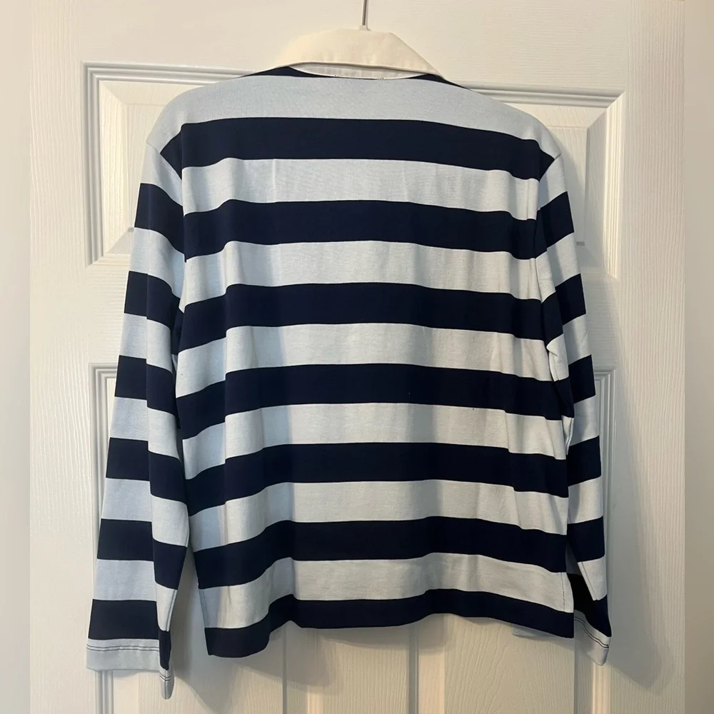 J. Crew Long Sleeve Cotton Rugby Shirt NWT - Picture 4 of 5